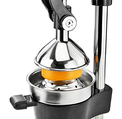 New Star Foodservice 46878 Commercial Citrus Juicer, Enameled Black
