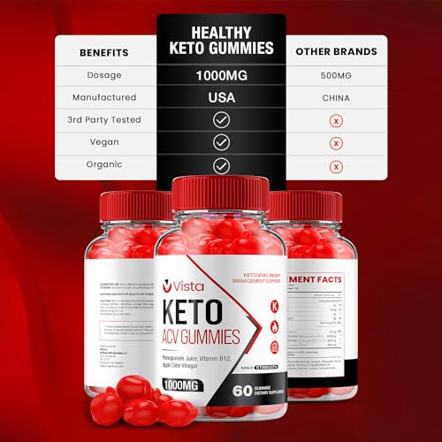 Rillvo (2 Pack) Vista Keto ACV Gummies - Official - Keto Vista ACV Advanced Formula