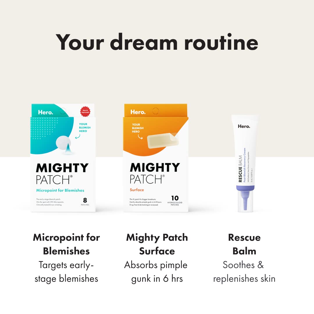 Mighty Patch™ Surface patch from Hero Cosmetics - Hydrocolloid Spot Patch for Body