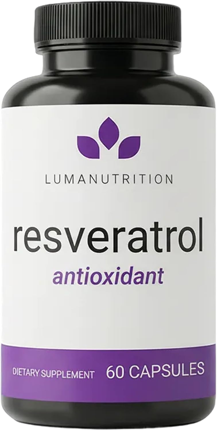 Luma Nutrition Pure Resveratrol Supplement - Antioxidant - 60 Capsules