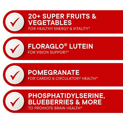 Purity Products Super Reds Powder Phytonutrient Superfood Drink Mix w/FloraGLO Lutein