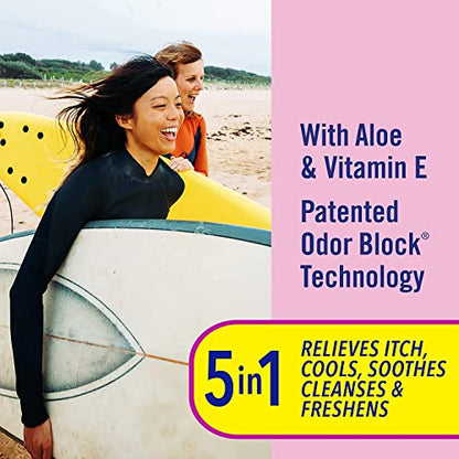 Vagisil Anti-Itch Medicated Wipes, Maximum Strength 12 ea (Pack of 6)