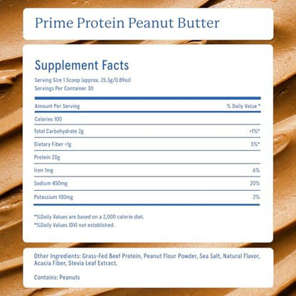 Equip Foods Prime Protein Powder Peanut Butter & Prime Protein Powder Salted Caramel