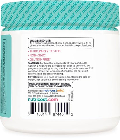 Nutricost Creatine Monohydrate Powder for Women, Micronized, Unflavored, 50 Servings