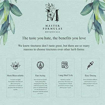Master Formulae Vitex Chasteberry Herbal Tincture | Extra Strength, Higher Bioavailability Than Pills