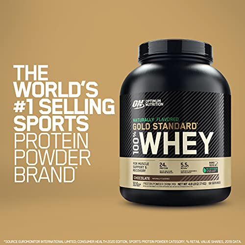 Optimum Nutrition Gold Standard 100% Whey Protein Powder, Naturally Flavored Strawberry