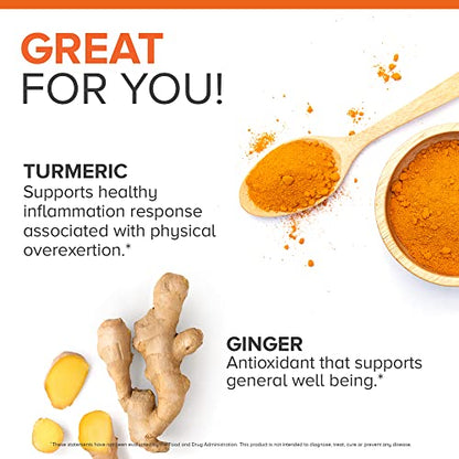 Qunol Turmeric Curcumin with Black Pepper & Ginger, 2400mg Turmeric Extract with 95%