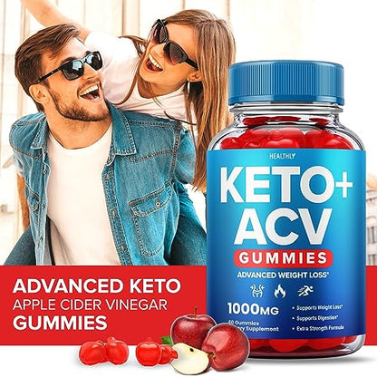 (2 Pack) Keto ACV Gummies Advanced Weight Loss, Acv Keto Gummies, Keto ACV