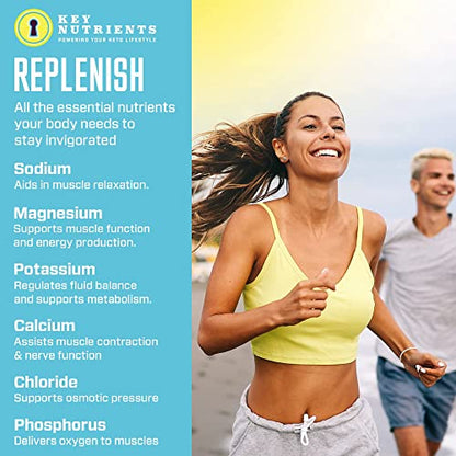KEY NUTRIENTS Multivitamin Electrolytes Powder Packets - Refreshing Lemonade 40 pack