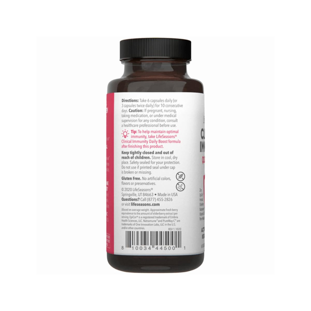 Clinical Immunity - Quick-Start - Immune System Support - Rapid Immunity Response - Boosts Antibodies, B + T + NK Cells, Neutrophils & Macrophagens - Black Elderberry & Pre + Probiotics - 60 Capsules