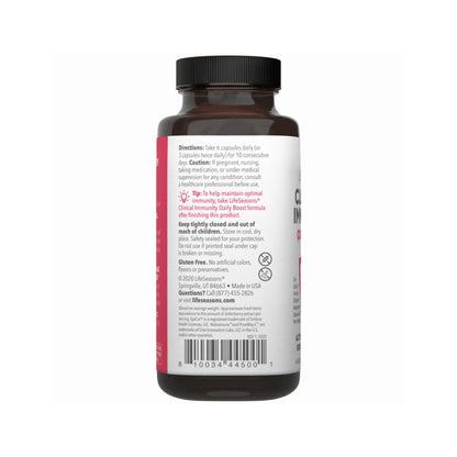 Clinical Immunity - Quick-Start - Immune System Support - Rapid Immunity Response - Boosts Antibodies, B + T + NK Cells, Neutrophils & Macrophagens - Black Elderberry & Pre + Probiotics - 60 Capsules