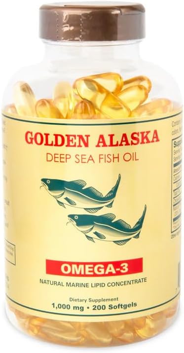 Nu Health Alaska Deep Sea Omega-3 Fish Oil 1000 Mg EPA & DHA (200 Softgels) - 4 Bottles