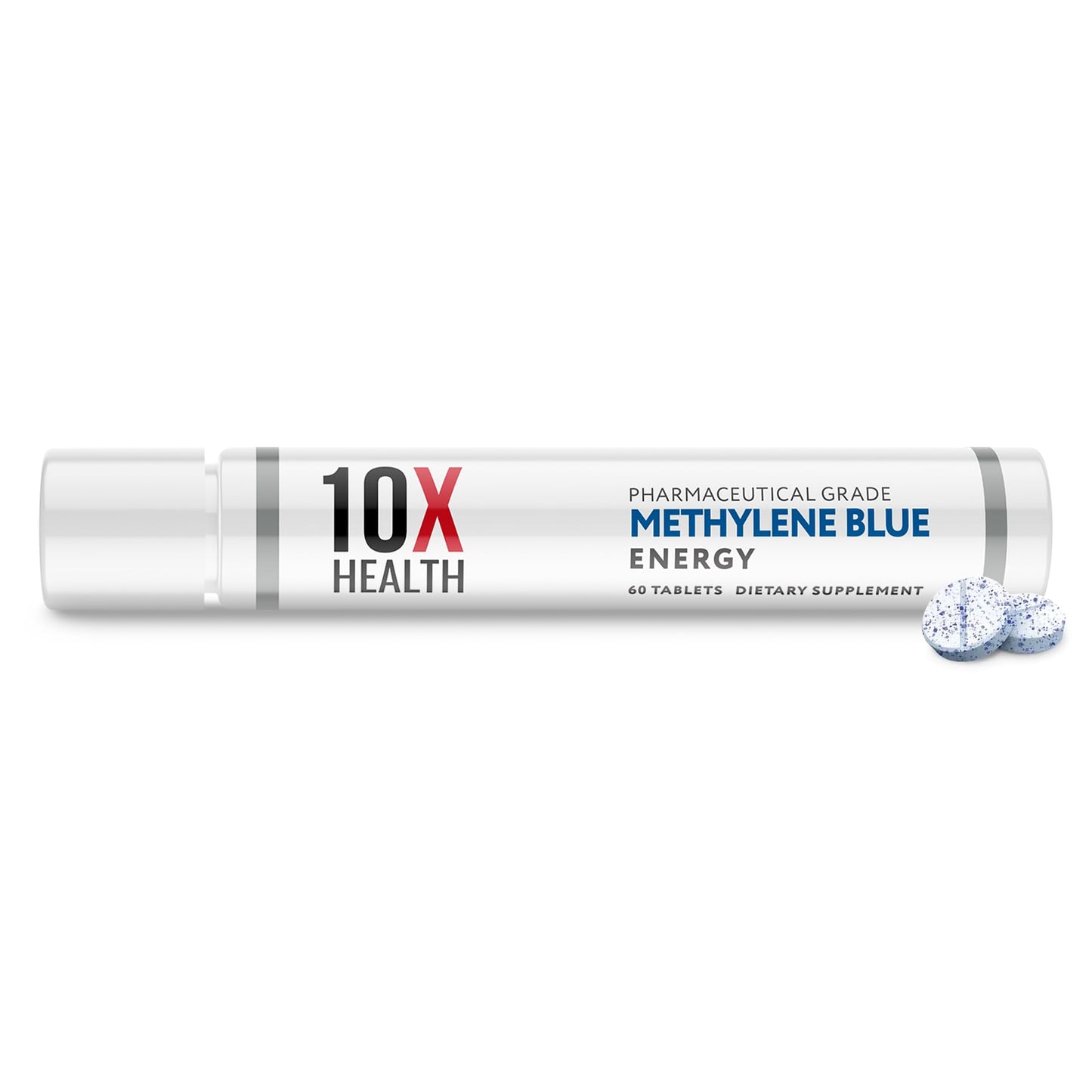 10X Health Methylene Blue Drops - 30ml Drops | Focus Support Supplement: With Black Pepper Extract, Energy Support, Vegan, Non-GMO, 30ml