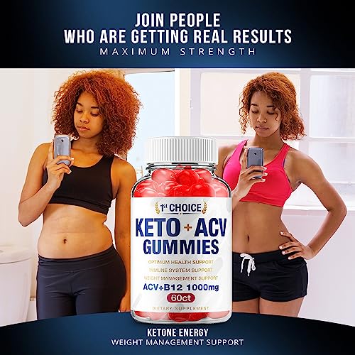 (2 Pack) 1st Choice Keto ACV Weight Loss Gummies Keto First Choice ACV Advanced