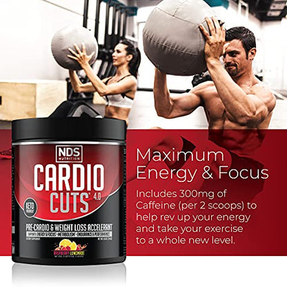 NDS Nutrition Cardio Cuts 4.0 - Raspberry Lemonade - 8.6 oz.