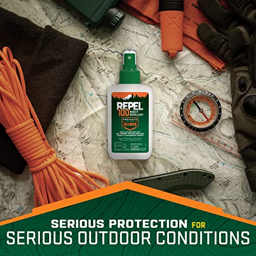 Repel 100 Insect Repellent, Pump Spray, 4-Fluid Ounces, 10-Hour Protec