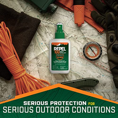 Repel 100 Insect Repellent, Pump Spray, 4-Fluid Ounces, 10-Hour Protec