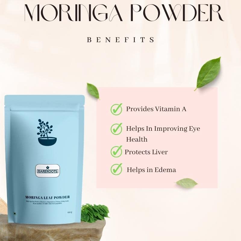 RAREROOT Moringa Leaf Powder for Weight Loss - 250g
