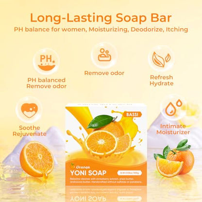 Yoni Soap & Yoni Oil & Feminine Wash Set for Women, Yoni Wash for Vaginal Ph Balance Remove