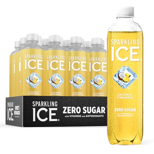 Sparkling Ice, Coconut Pineapple Sparkling Water, Zero Sugar Flavored Water, with Vitamin