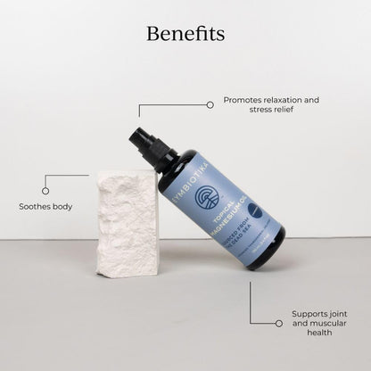 CYMBIOTIKA Topical Magnesium Oil Spray for Body, USA Made, Supplement for Leg Cramps, Muscle, Joint Health & Sleep Support, Includes Magnesium Chloride, Lavender Extract, Aloe Vera - Skin Applicator