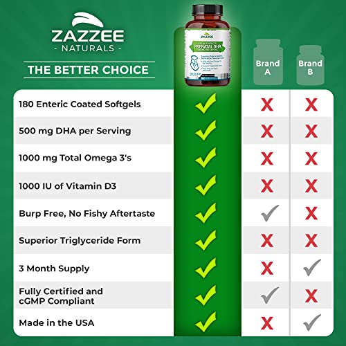Zazzee PREGNOSITOL Powder and Extra Strength Prenatal DHA