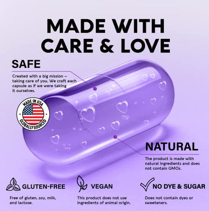 Natural Saffron Supplements - Pure Saffron Extract 88.5 mg - Made in USA - Mood