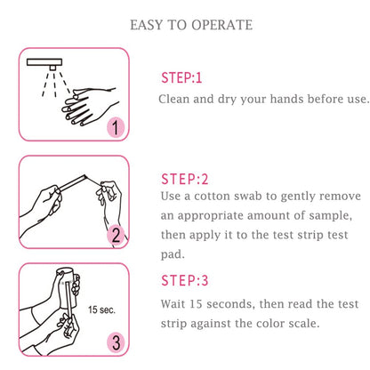 Colilove Vaginal Health PH Test Strips (50cnt) Feminine Vaginal PH Balance Test Strips Monitor