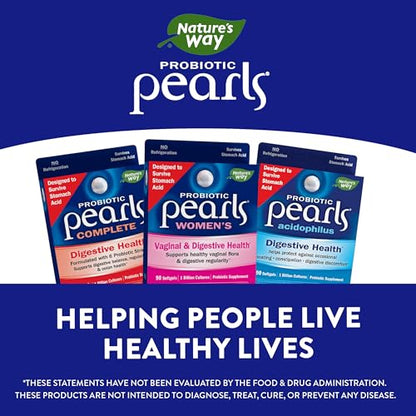 Nature's Way Probiotic Pearls for Women, Vaginal and Digestive Health