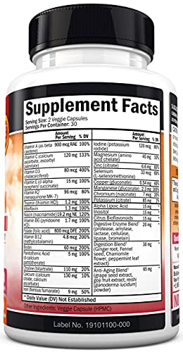 Multivitamin for Women with Vitamin D3 - Multivitamins for Bone Breast Skin Joint