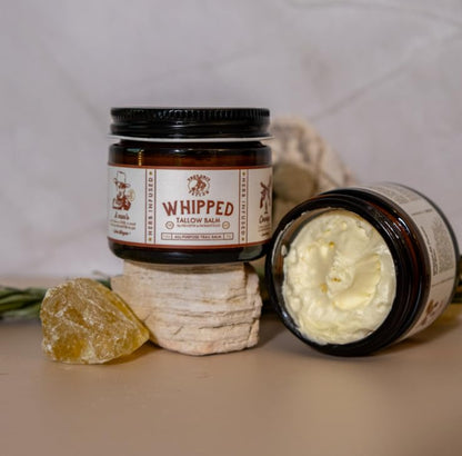True Grit Beef Tallow for Skin – All-Purpose Moisturizer with Bison Tallow – Cigar and Saddle Scent – John Wayne Inspired Whipped Tallow Balm, Pack of 3