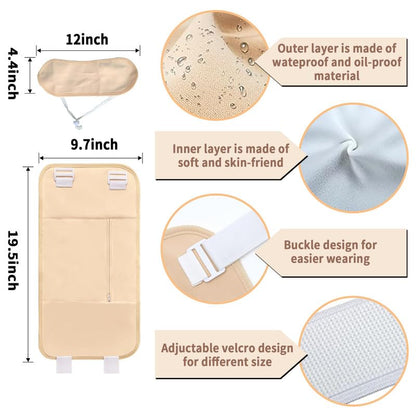 R3 KAYOIL Castor Oil Packs - Organic and Reusable Packs for Stomach and Neck Set