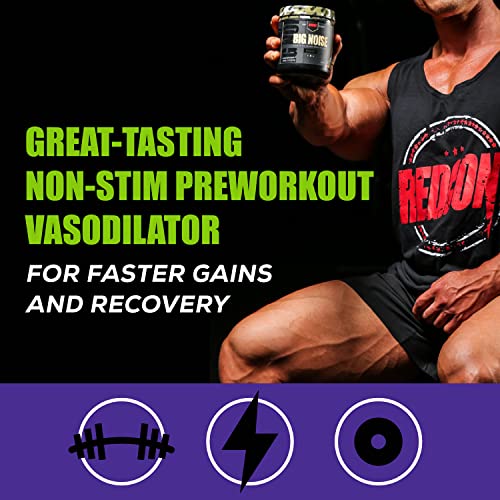 REDCON1 Big Noise Non Stim Preworkout, Sour Gummy Gear - Betaine Anhydrous & Acetyl L