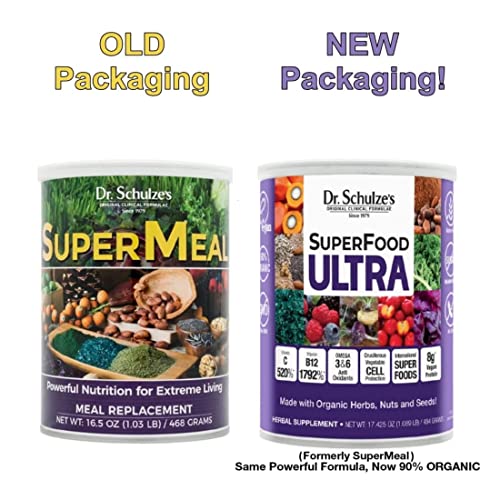 Dr. Schulze's SuperFood Ultra | Organic Super Food Powder | Vitamin B Complex and 520%