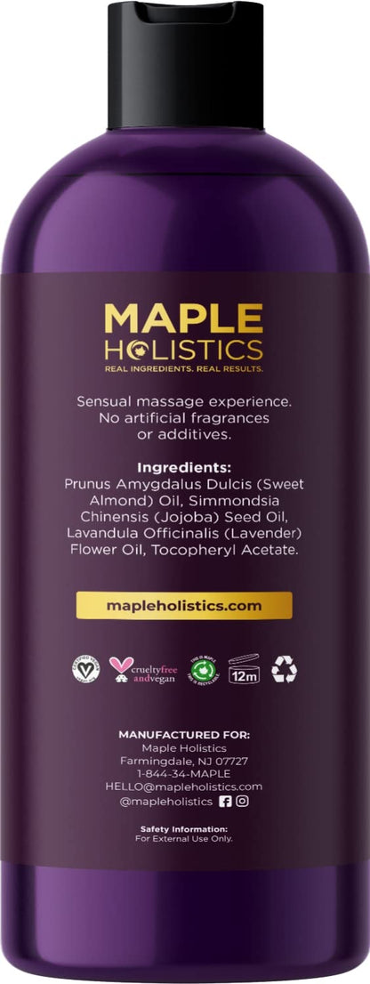 Aromatherapy Sensual Massage Oil for Couples - Relaxing Full Body Massage Oil for Date