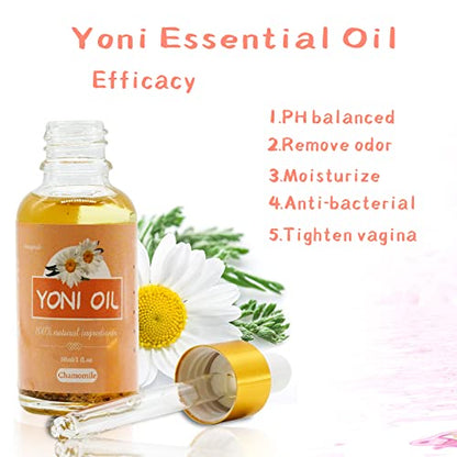 Yoni Soap Bar Yoni Oil Set Of 3, Vaginal Wash Eliminates Odor Ph Balance for Women, Feminine Wash