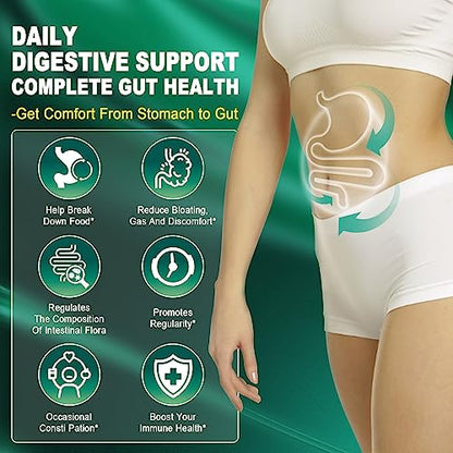 Sugar Free Digestive Enzymes Gummies 1000mg - Break Down Food Quickly - Chewable