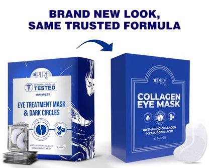 LA PURE Collagen Eye Mask Patches Under Eye Patches for Puffy Eyes Hyaluronic Acid