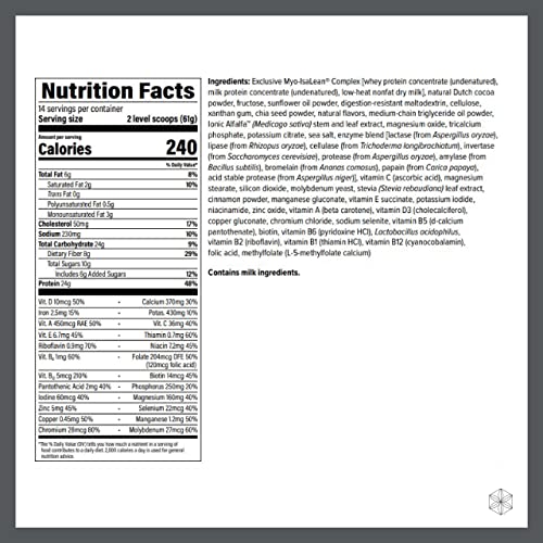 Isagenix IsaLean Shake - Meal Replacement Protein Shake Supports Healthy Weight