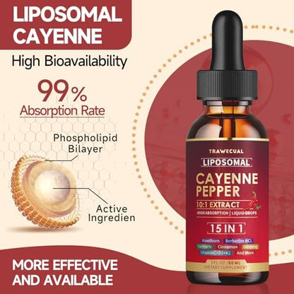 Soursop Echinacea Drops & Liposomal Cayenne Pepper Drops Supplement Bundle