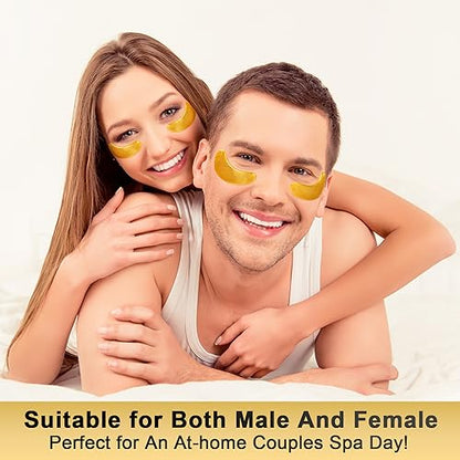 Tibobo Under Eye Patches (24 Pairs) - 24K Gold Eye Masks Enriched with Abundant
