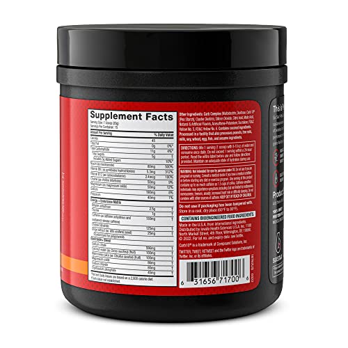 Six Star 4th Quarter Energy Preworkout for Men & Women with Caffeine, Betaine, Taurine