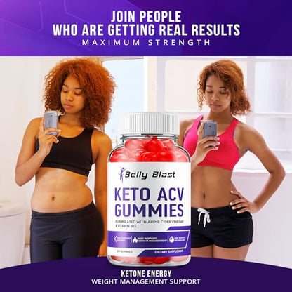 (2 Pack) Belly Blast Keto ACV Gummies - Keto Belly Blast ACV Advanced Formula Belly