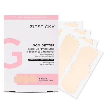 ZitSticka Nose Pore Strips, Blackhead Remover Strip, 8 Count