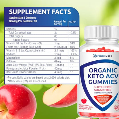 Organic Keto ACV Gummy Advanced Weight Loss - Gluten & Sugar Free Pro Active Rapid Belly