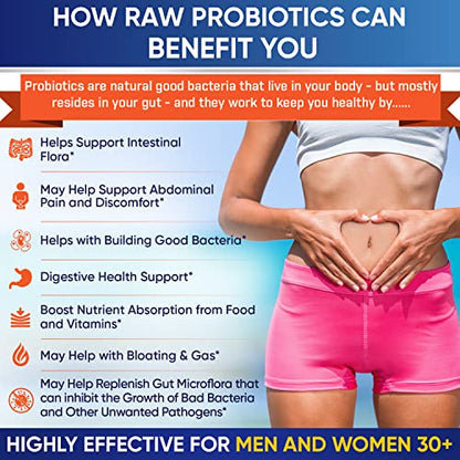 Organic Probiotics 100 Billion CFU, Dr Formulated Probiotics for Women, Probiotics