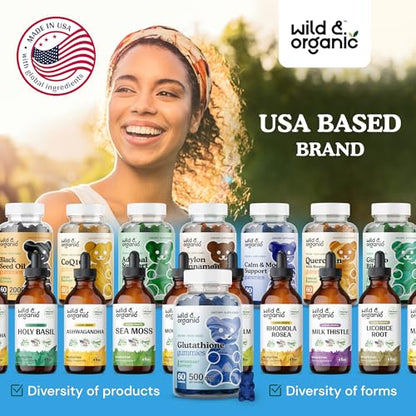 Wild & Organic Glutathione Gummies - Reduced Glutathione for Liver Cleanse