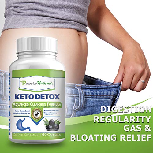 Power By Naturals Keto Colon Cleanser & Detox - Rapid Weight Loss Pills, Gut Health