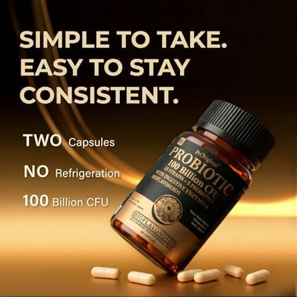 Hydrogen Water Tablets + Probiotics with Prebiotics Bundle 12 PPM H2 Hydrogen Tablets & 35 Strain Probiotics 100 Billion CFU | Daily Supplement Routine | 2 Items