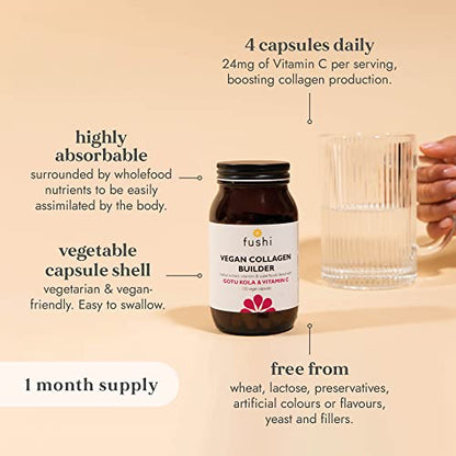 Fushi Vegan Collagen Booster, Vegan Amino Acids, with Vitamin C, E, Biotin